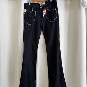 Black Deadstock Parasuco Lowrise Flared Pants